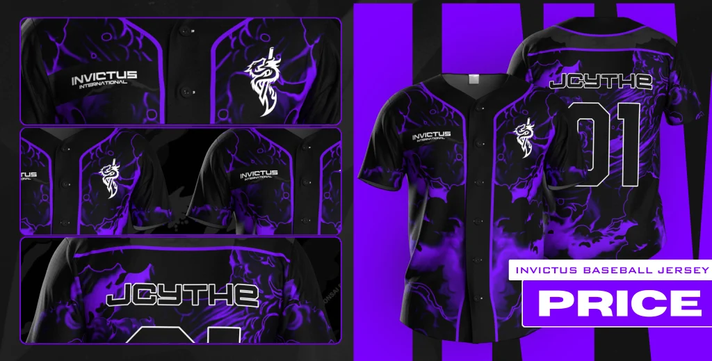 Invictus Message Invictus Baseball Jersey · Invictus International